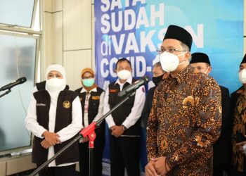 Kejar PPKM Level 1 Aglomerasi Surabaya Raya, IKA Unair Gelar Vaksinasi Massal 2.500 Dosis di Sidoarjo