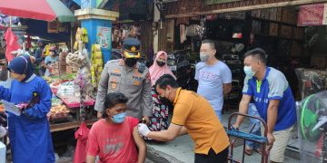 Polresta Sidoarjo Masifkan Vaksinasi Jemput Bola