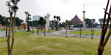 Revitalisasi Rampung, Satpol PP Tingkatkan Pengamanan Alun-Alun Sidoarjo