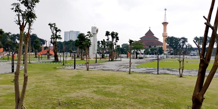 Revitalisasi Rampung, Satpol PP Tingkatkan Pengamanan Alun-Alun Sidoarjo