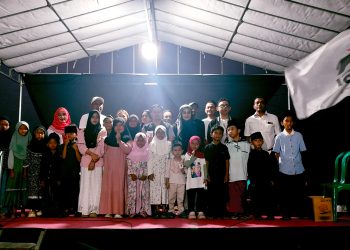 DPC PSI Gedangan Gelar Silaturahmi, Santuni 50 Anak Yatim dan Borong Dagangan 2 PKL