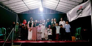 DPC PSI Gedangan Gelar Silaturahmi, Santuni 50 Anak Yatim dan Borong Dagangan 2 PKL
